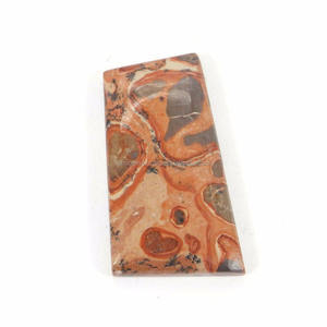 ปะการังม็ุคอะควอทธรรมชาติแจสเปอร์พลอยสีเทาสีส้มแดงแฟนซีคุณภาพสูง27.90กะรัตสำหรับทำเครื่องประดับหลวม" - Product Image 2