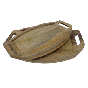 Plateaux de service en bois pour la maison et l'hôtel Vaisselle Article Plateau à fromage, plateaux en bois, plateau de service en bois massif pour la maison et l'hôtel - Product Image 1