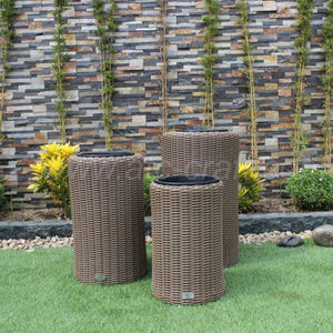 RAPL-002A Poly Rotin En Plein Air Décor De Jardin Planteur - Product Image 1