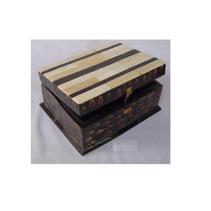 Sừng xương inlay khảm hộp gỗ tổ chức màu trắng với ba dòng có sẵn trong tất cả các kích cỡ cho lưu trữ đồ trang sức quà tặng mới lạ - Product Image 6