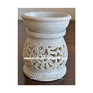 Aroma <b>Oil</b> <b>Burner</b>, Soapstone Handmade Aroma <b>Lamps</b> - Product Image 1