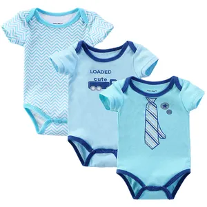 EW-body de algodón orgánico 100% para bebé, ropa de bebé de color liso, pieza para primavera y verano - Product Image 1