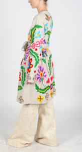 Suzani ชุดเดรสกิโมโนปักลายโบฮีเมียน,เสื้อแจ็คเก็ตผู้หญิงสไตล์วินเทจสำหรับฤดูใบไม้ร่วงและฤดูหนาวสง่างามจากโรงงานอินเดีย - Product Image 3