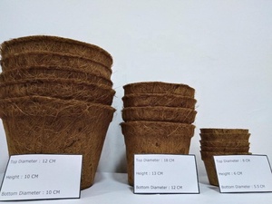 Pots en coco de Sri Lanka, pot en cuivre - Product Image 2