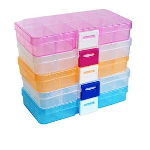 10 Slot Plastic <strong>Storage</strong> Box - Product Image 2