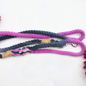 สองสี/เชือกฝ้ายจูงสุนัข/ขนาดและสีปรับได้ - Product Image 1