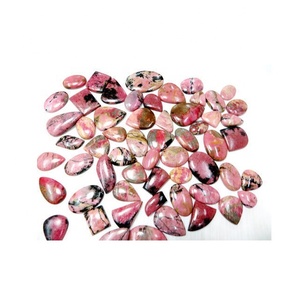 Rodocrosita Natural fina hecha a mano joyería de plata de moda hermosa suelta facetada blanco rosa 20mm 9mm proveedor de piedras preciosas - Product Image 1