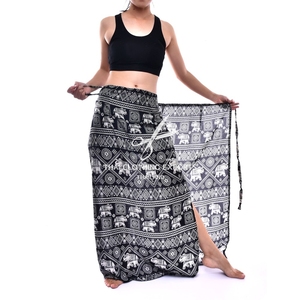 กางเกงซารองพิมพ์ลายช้าง กางเกงพัน กางเกงชายหาด - Product Image 1