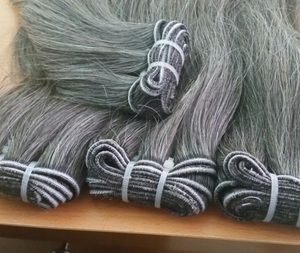 ราคาที่ดีที่สุดผมสีเทาผมธรรมชาติ100% ที่ยังไม่ได้ซึ่งจะใช้เวลาจากคนเก่า8A เกรด - Product Image 1