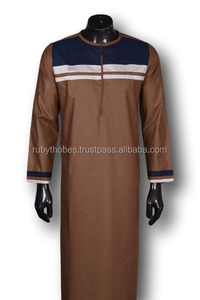 Túnica Islámica RUBY para Hombre, Viscosa, Manga Larga, Jubba Étnica, en Existencia, Suministro al por Mayor, Talla XS para Adultos - Product Image 2