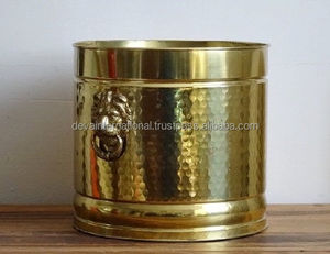 BRASS <b>GARDEN</b> DECORATIVE PLANT POT - Product Image 3