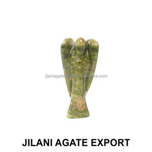 Jilani's Mariyam, 2 pulgadas, Ángeles tallados, piedra de cuarzo natural, artesanías semipreciosas, estilo Feng Shui, bolsillo, venta al por mayor - Product Image 2