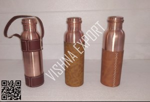 Vente en gros de bouteilles en cuivre de qualité supérieure pour le travail du cuir, capacités de 5L, gobelets thermiques en acier inoxydable pour les voyages - Product Image 2