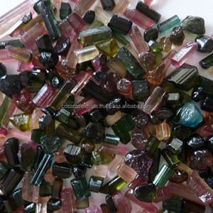 Tourmaline, pierre précieuse naturelle brute, couleurs mélangées, Inde, Coscatlexports DS1489856, effets optiques naturels spéciaux - Product Image 3