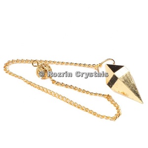 Laiton Métal Pyramide Pendule - Product Image 1