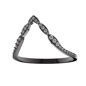 Pavé De Diamants Bague À La Main 925 Bijoux en argent - Product Image 2