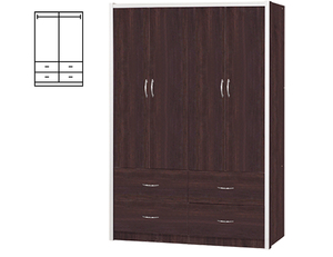 Organizador de ropa moderno 1278 de alta calidad, gran espacio colgante, armario de aglomerado, cajones, hogar, Hotel, dormitorio, muebles ensamblados - Product Image 6