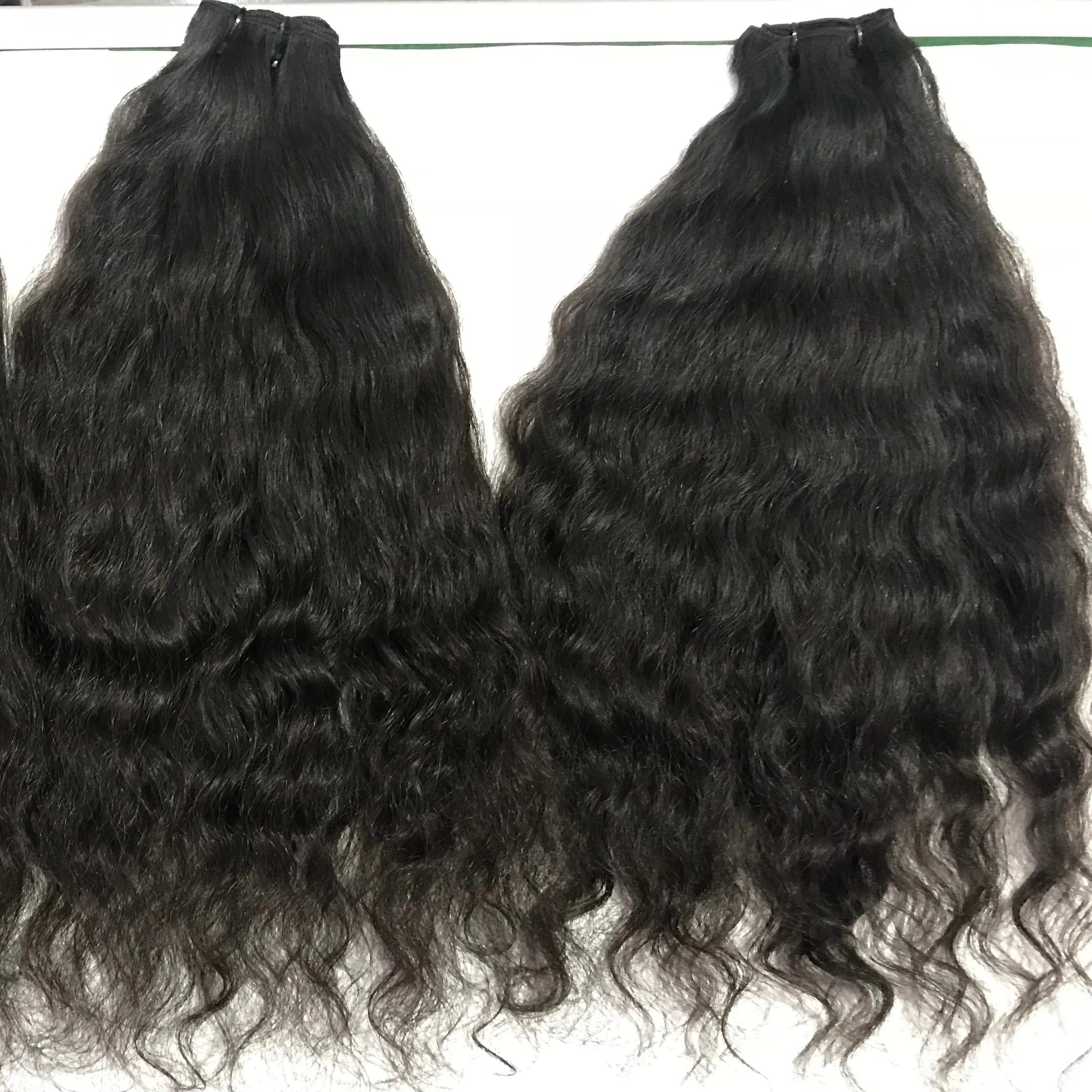 Großhandel 100% Full Cuticle Aligned Temple Virgin Raw Indian Hair, Echthaar Bundle