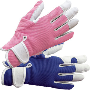 Gants de sécurité unisexes en cuir synthétique de conception OEM Gants de travail et de jardinage robustes pour adultes Style d'impression - Product Image 2