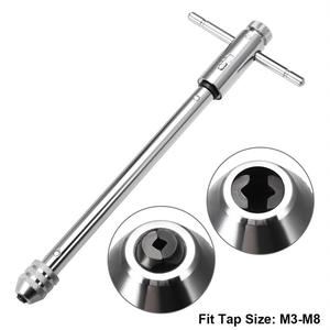 Mở rộng chiều dài có thể điều chỉnh M3-M8 t-xử lý tap cờ lê xử lý Ratchet cờ lê khai thác thẳng wrenches <span class=keywords><strong>250mm</strong></span> - Product Image 2