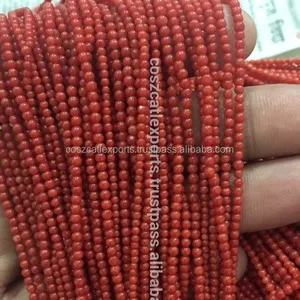 Cristaux de guérison perles de corail rouge 2-4mm taille Coszcatl promotion à l'exportation offre des perles pour la fabrication de bijoux pierre précieuse - Product Image 1
