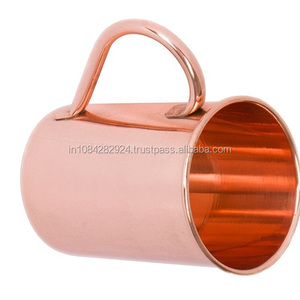 Ensemble de 4 tasses durables et élégantes en cuivre de 16 oz Moscow Mule-Utilisation de cadeaux d'affaires de style classique écologique fait à la main - Product Image 6