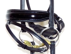 Brida de salto de caballo plegable de alta calidad, Material inglés de cuero, cristales Bling Horse, brida decorativa, salto de gama alta - Product Image 5