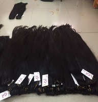 Machine à coudre à triple aiguille tissage vietnamien cheveux raides cheveux humains vierges naturels