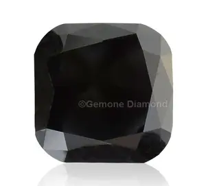 Natürliche schwarze Diamanten im Kissens chliff vom indischen Hersteller