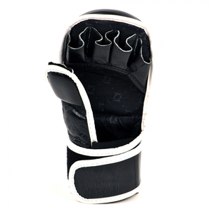 Guantes de combate MMA de cuero de 12oz personalizados de alta calidad ropa deportiva hecha a mano para artes marciales y boxeo - Product Image 3