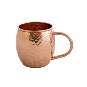 Tazas de mula de Moscú martilladas de cobre puro tazas de cobre artesanías vasos con tazas de cobre de la mejor calidad - Product Image 2