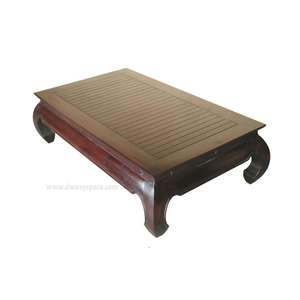 Mesa de centro de madera maciza, muebles de teca para interiores - Product Image 1