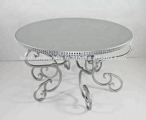 ที่วางเค้กเงิน2ชั้นสำหรับงานแต่งงานงานวันเกิดทำจากโลหะสำหรับตกแต่งบ้านผลิตในคุณภาพระดับพรีเมียม - Product Image 6