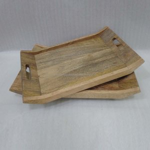 Bandejas de madera anidadas, artículos de vajilla para servir en Hotel, bandeja de servicio de madera - Product Image 1