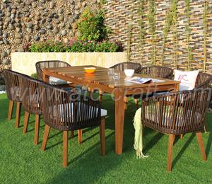 Juego de comedor moderno para muebles de exterior, - Product Image 3