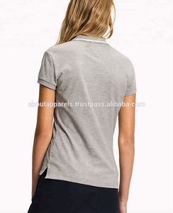 Bulk High Quality Lady Polo Shirt with Stand Collar Half-Zip Casual Print Long Short Sleeves Breathable Sexy Cropped Style - Product Image 3