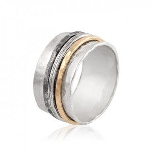 925 sterling silver jewelry plain <b>spinner</b> <b>ring</b> collection wholesale suppliers - Product Image 4