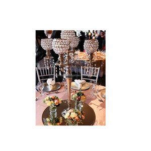 Candelabros de cristal chapados en plata de mesa elegantes, brillo impresionante, perfecto para bodas, eventos y lujosa decoración del hogar - Product Image 4