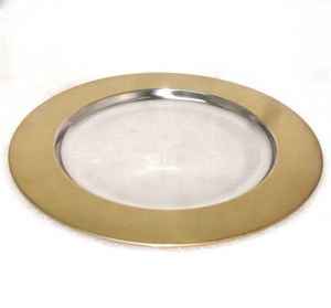 Latest New Mixed Color Design <b>Polished</b> Serving Tray Charger Plate - Product Image 1