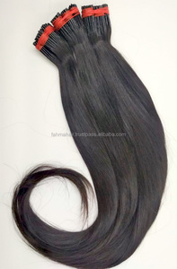 Cabello indonesio con puntas en I, liso natural, 100% cabello humano Remy, todos los colores, color personalizado, de una sola capa. - Product Image 6