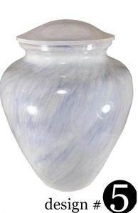 Urne de crémation nouvellement conçue dans des fournitures funéraires en métal classiques dans des urnes de haute qualité avec revêtement en émail fin pour les cendres - Product Image 2