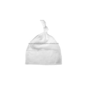 Gorros de algodón orgánico para bebé recién nacido, anudados, certificado CPSC, precio al por mayor - Product Image 1