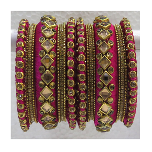 Bracelets filetés en velours pour femmes, accessoires luxueux de style japonais - Product Image 1