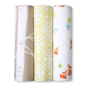 Couverture d'emmaillotage en mousseline à motif floral avec motif personnalisé emmaillotage imprimé en double gaze organique avec emballage personnalisé - Product Image 6