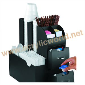 2-Piece Single Serve <b>Coffee</b> <b>Pod</b> <b>Drawer</b> and Condiment Organizer Station - Product Image 5