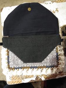 Bolso de mano de noche de fiesta de boda con cuentas de semillas - Product Image 4