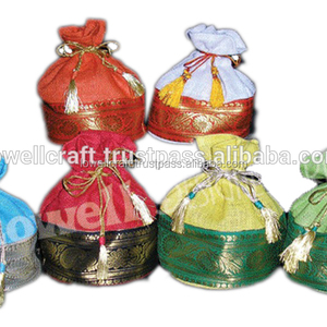 Bolsa con cordón de yute biodegradable al por mayor, bolsa grande, mediana y pequeña, respetuosa con el medio ambiente, con logotipo personalizado, Bolsa duradera reutilizable al mejor precio - Product Image 4