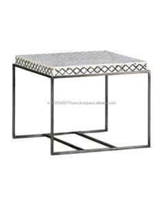 Modern <b>Square</b> Bone Inlay Coffee <b>Table</b> for Living Room Home Furniture - Product Image 1