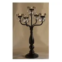 Party Use black Candelabra with glass