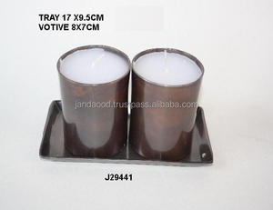 เชิงเทียนอลูมิเนียมทำจากทองแดงโบราณสำหรับตกแต่งบ้านสำหรับเทศกาลคริสต์มาส - Product Image 2